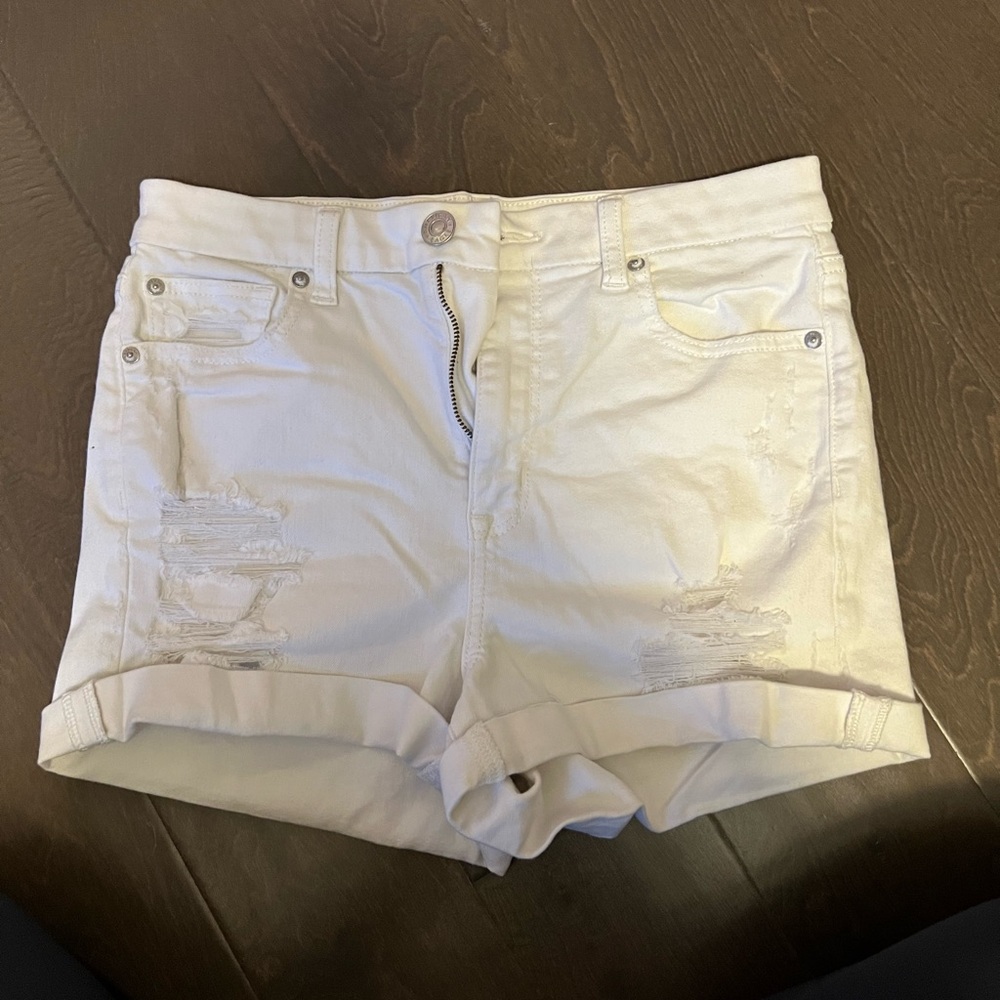 American eagle white shorts size: 8
